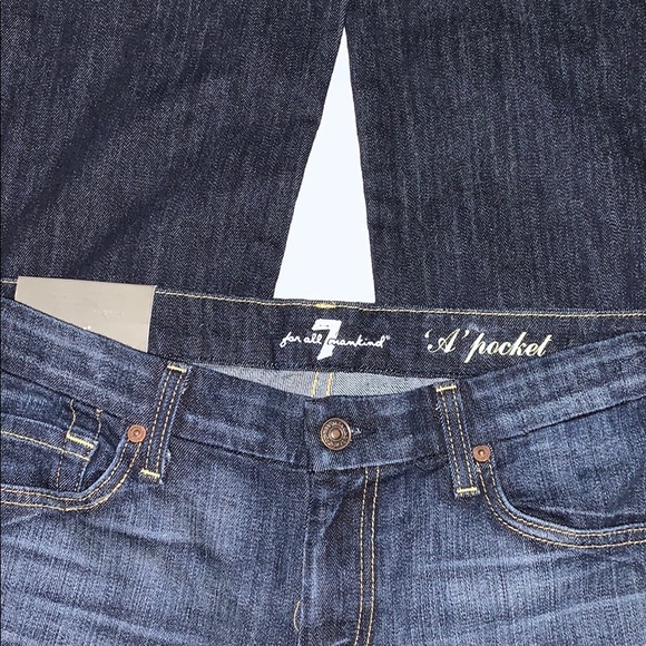 NWT 7 For All Man Kind ‘A’ Pocket Flare Leg Jeans - Picture 2 of 5